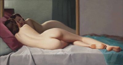 art oil painting reproduction of  Robert Louis Raymond Duflos The Afternoon Rest museum quality handmade