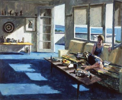 art oil painting reproduction of  Roger Kuntz Interior With Figure 1966 museum quality handmade