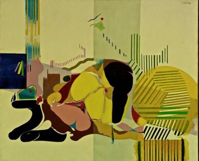 art oil painting reproduction of  Rolando De Sa Nogueira Chunga I 1969 museum quality handmade