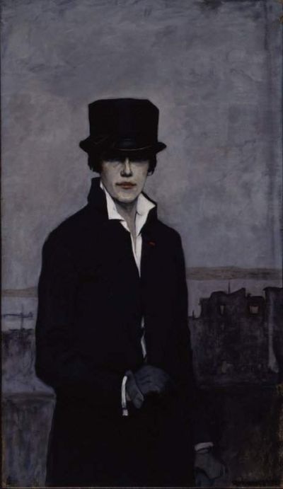 art oil painting reproduction of  Romaine Brooks Self-portrait - 1923 museum quality handmade