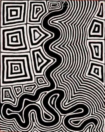 art oil painting reproduction of  Ronnie Tjampitjinpa Aboriginal Art 1942 museum quality handmade