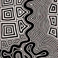 Ronnie Tjampitjinpa Aboriginal Art 1942 Hand Painted Reproduction
