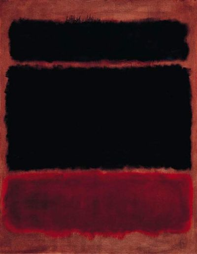 art oil painting reproduction of  Rothko Black In Deep Red museum quality handmade