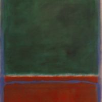 Rothko Green And Maroon
