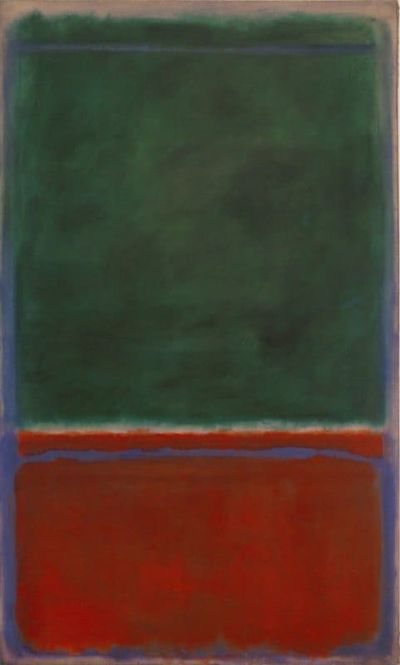 art oil painting reproduction of  Rothko Green And Maroon museum quality handmade