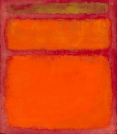 art oil painting reproduction of  Rothko Orange Red Yellow museum quality handmade