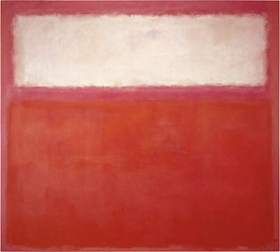 art oil painting reproduction of  Rothko White Over Red museum quality handmade