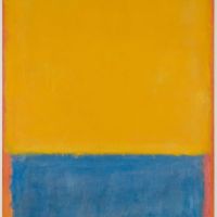 Rothko Yellow And Blue - Yellow Blue On Orange