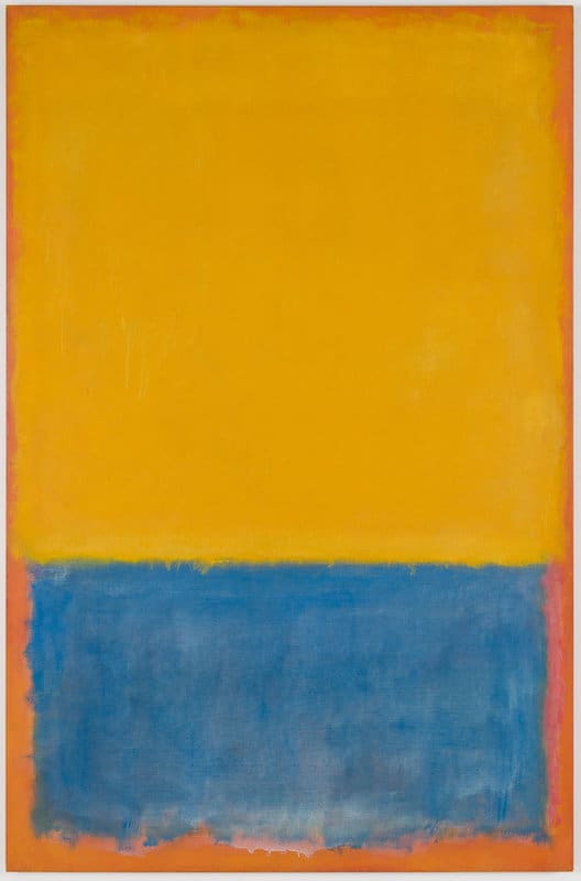 Rothko Yellow And Blue - Yellow Blue On Orange museum quality