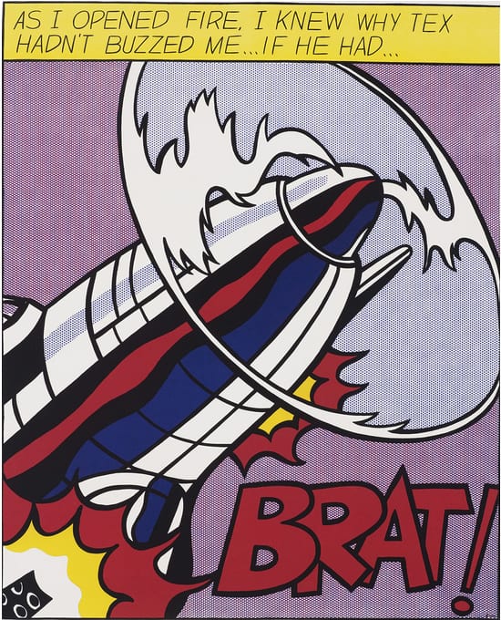Roy Lichtenstein Triptych As I Opened Fire - Part 1 museum quality