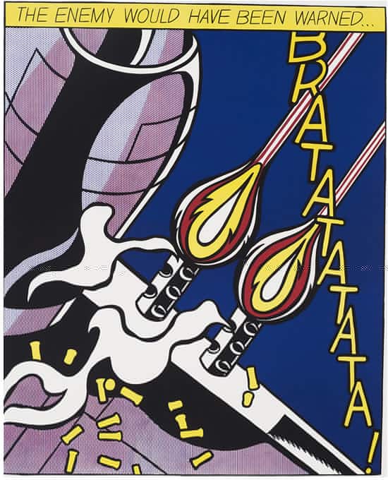Roy Lichtenstein Triptych As I Opened Fire - Part 2 museum quality