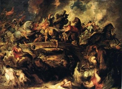 art oil painting reproduction of  Rubens Battle Of The Amazons museum quality handmade