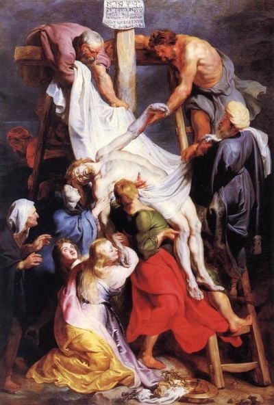 art oil painting reproduction of  Rubens Descent From The Cross 1616 museum quality handmade