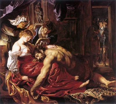 art oil painting reproduction of  Rubens Samson And Delilah museum quality handmade