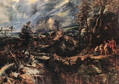 art oil painting reproduction of  Rubens Stormy Landscape museum quality handmade