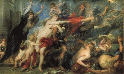art oil painting reproduction of  Rubens The Consequences Of War museum quality handmade