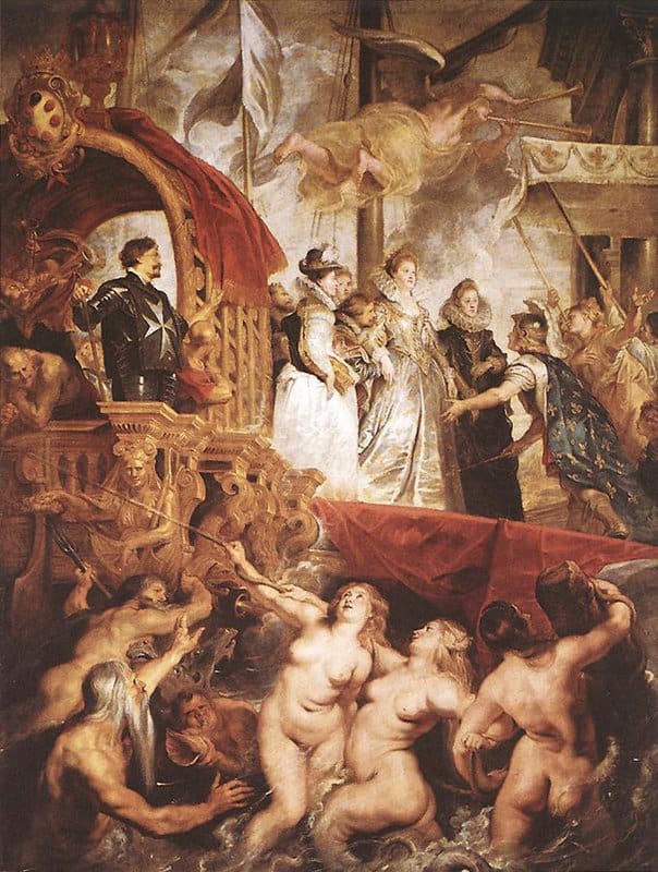 Rubens The Landing Of Marie De Medici At Marseilles museum quality