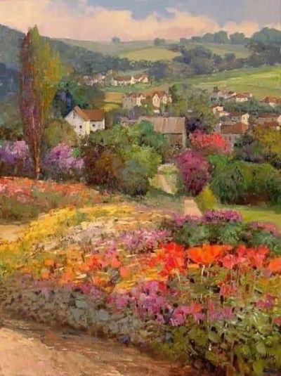 art oil painting reproduction of  Rudolf Wacker Rudolf Wacker Landscape museum quality handmade