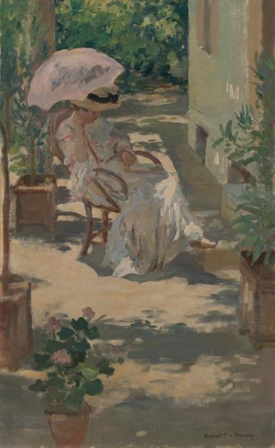 art oil painting reproduction of  Rupert Bunny A Sunny Nook Ca.1913 museum quality handmade