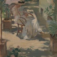 Rupert Bunny A Sunny Nook Ca.1913 Hand Painted Reproduction