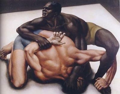 art oil painting reproduction of  Ruth Miller Struggle 1932 museum quality handmade