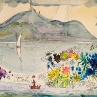 Salvador Dali Lago De Garda 1949
