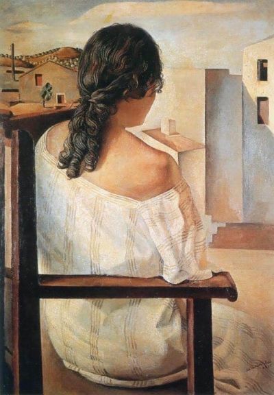 art oil painting reproduction of  Salvador Dali Ragazza Di Spalle museum quality handmade