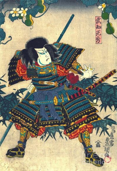 art oil painting reproduction of  Samourai Hashiba Hisakichi 1860 museum quality handmade