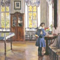Sergei Arsenievich Vinogradov Interior Of A House 1913