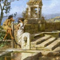 Siemiradzki Henryk Conversation By The Spring