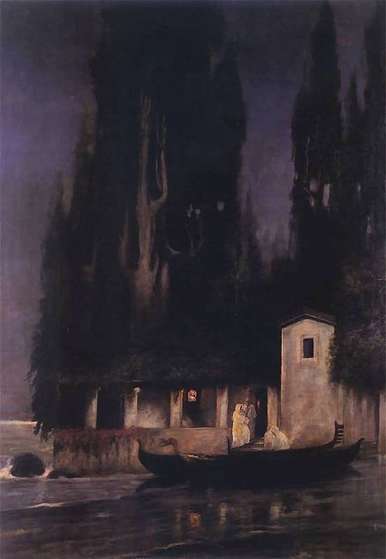 Siemiradzki Henryk Departure From The Island At Night 1890 museum quality