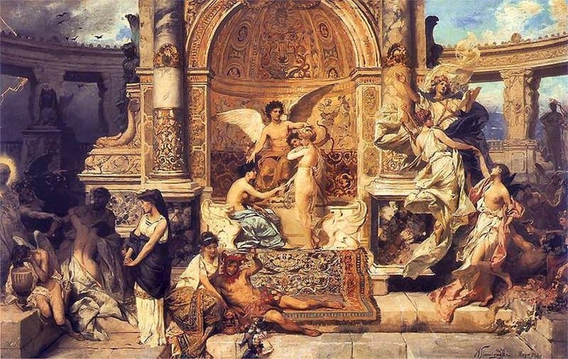Siemiradzki Henryk Design Of Curtain For The Juliusz S Owacki Theatre In Krakow 1894 museum quality