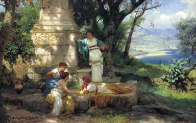 art oil painting reproduction of  Siemiradzki Henryk Playing Dice 1899 museum quality handmade