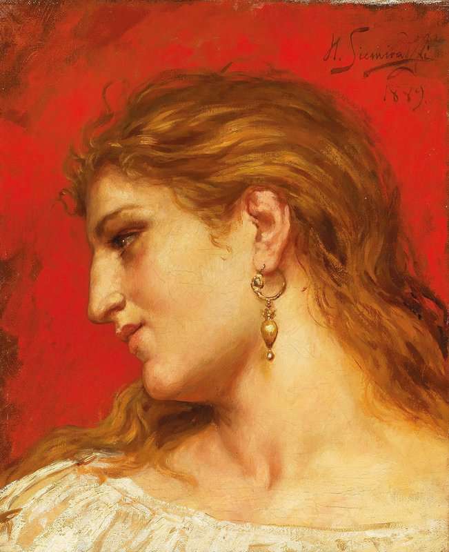 Siemiradzki Henryk Study For The Painting Phryne At The Festival Of Poseidon In Eleusis 1889 museum quality