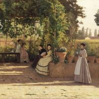 Silvestro Lega After Lunch The Trellis 1868