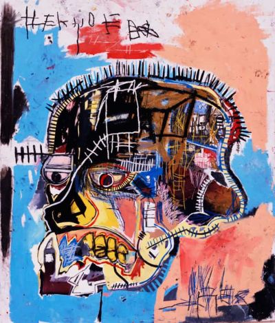 art oil painting reproduction of  Skull - 1981 By Jm Basquiat museum quality handmade