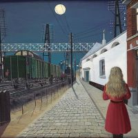 Delvaux - Solitude - Loneliness 1955 By Paul Delvaux artwork on canvas