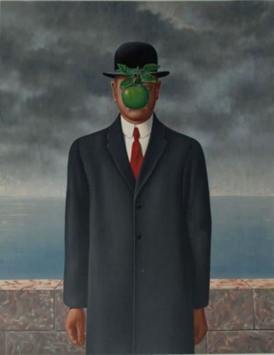 art oil painting reproduction of  Son Of Man By Magritte museum quality handmade