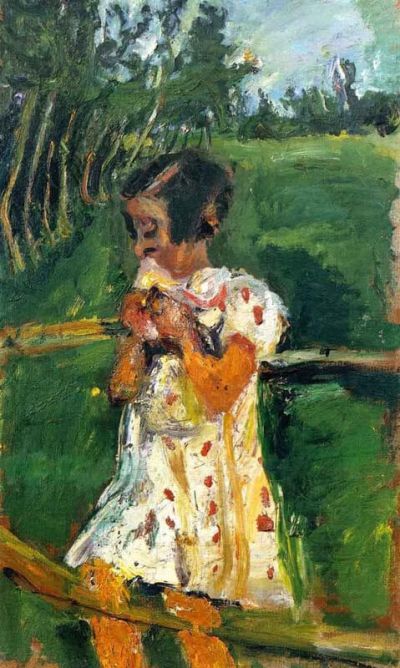 art oil painting reproduction of  Soutine Girl At Fence museum quality handmade