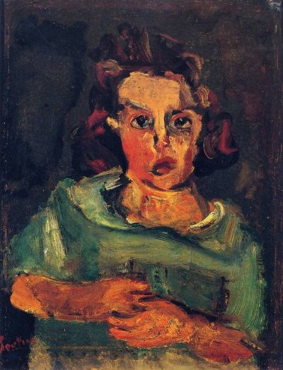 art oil painting reproduction of  Soutine Little Girl In Blue museum quality handmade