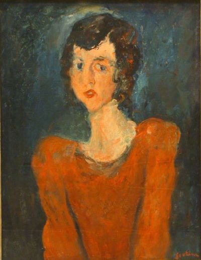 art oil painting reproduction of  Soutine Woman In Red museum quality handmade