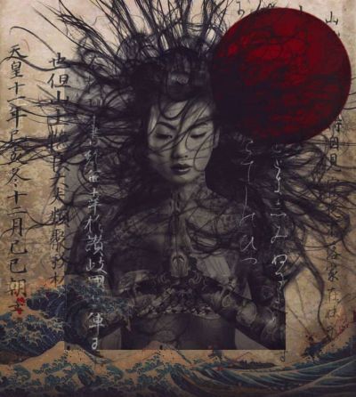 art oil painting reproduction of  Spirit Of Onna-bugeisha museum quality handmade