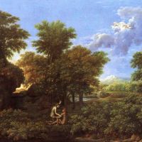 Spring The Earthly Paradise - Landscape By Nicolas Poussin