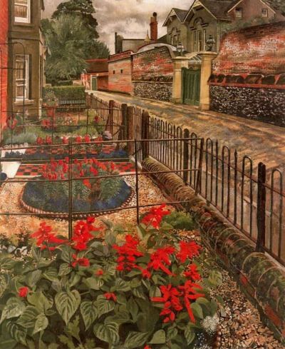art oil painting reproduction of  Stanley Spencer Gardens In The Pound - Cookham museum quality handmade