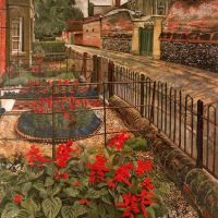 Stanley Spencer Gardens In The Pound - Cookham Hand Painted Reproduction