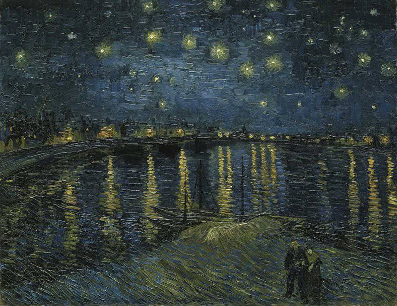 Starry Night Over The Rhone - Landscape By Vincent Van Gogh museum quality