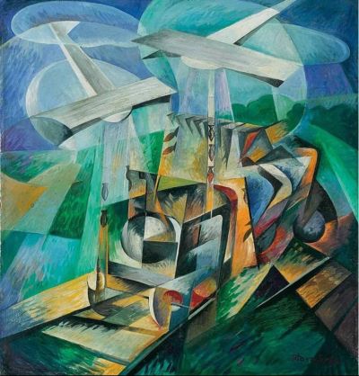 art oil painting reproduction of  Stefano Vigolo Attacco Al Convoglio - 1932 museum quality handmade