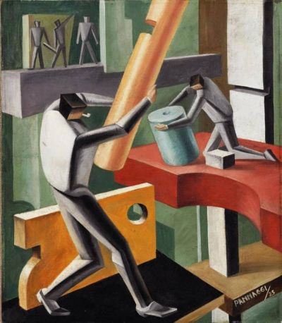 art oil painting reproduction of  Stefano Vigolo Personaggi Figures - 1925 museum quality handmade