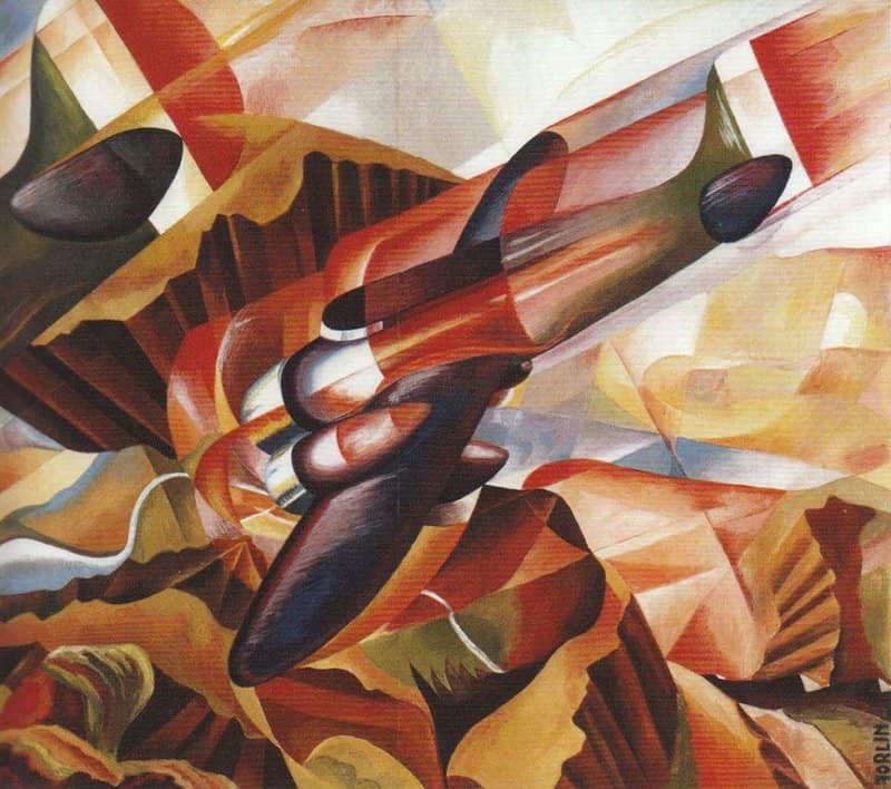 Stefano Vigolo Simultaneita Poema Africano Di Marinetti - 1938 museum quality