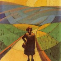 Stefano Vigolo Tramonto Futurista - 1929